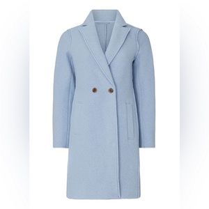 NWOT- J Crew Daphne topcoat in Italian boiled wool Sz 0